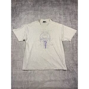 Vintage Cycling shir XL Gray Michigander 3 Double‎ Sided Rails To Trails 90s